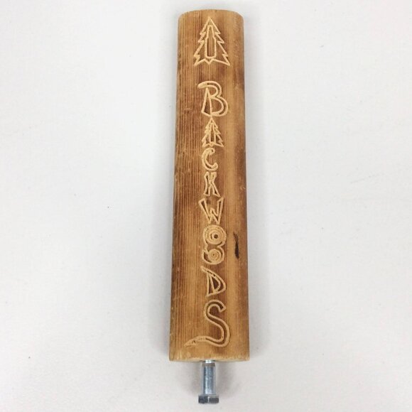 Backwoods Brewing Company Tap Handle Wood Oval Hand Engraved Oregon Washington - Picture 1 of 5